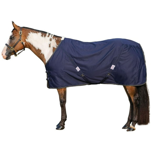 Dura-Tech Poly Cotton Horse Stable Sheet | All-Season Horse Comfort | Navy | 70