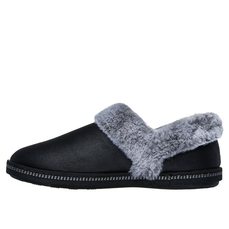 Skechers Campfire Slip-on Slippers Faux Fur Lining Memory Foam