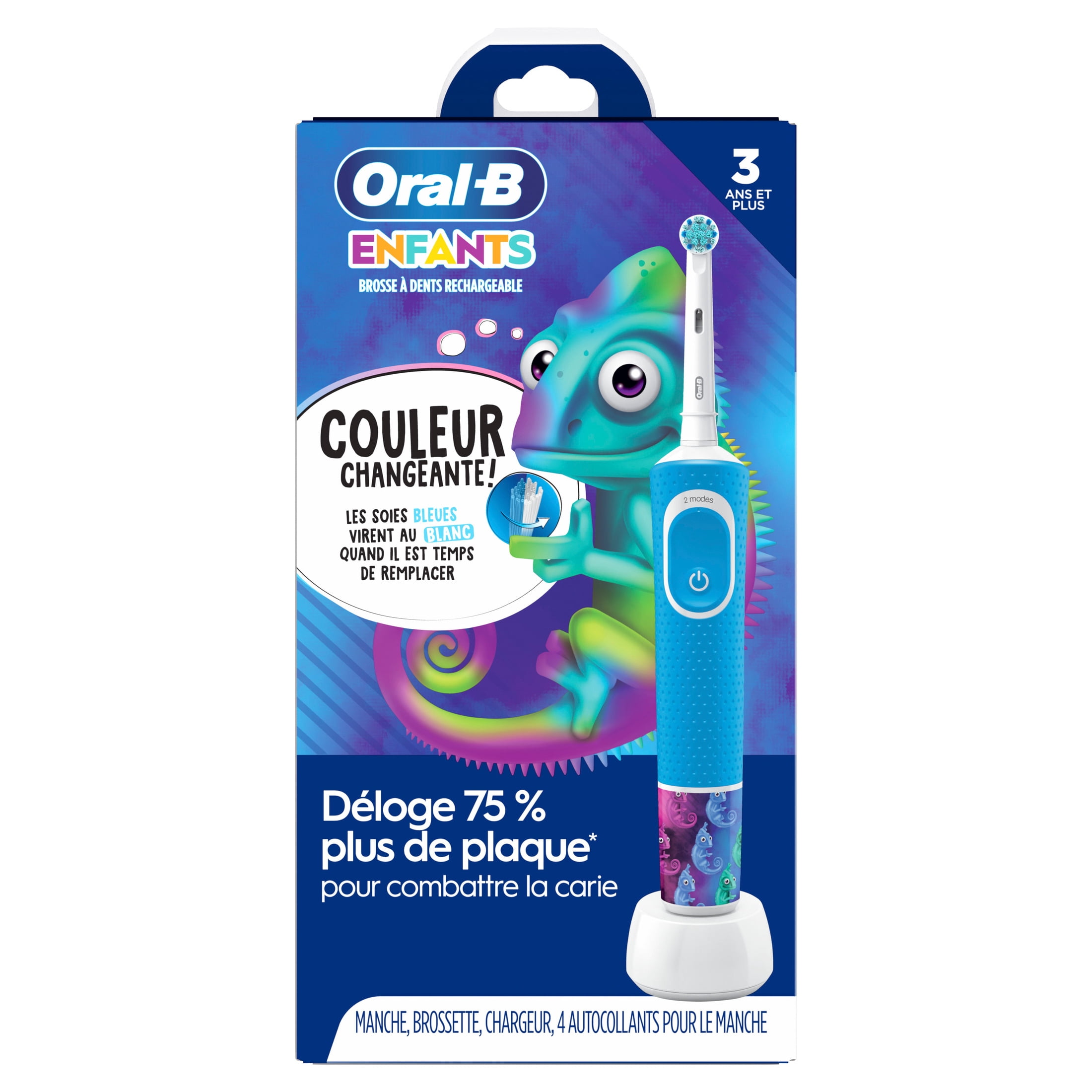 Oral-B Kid's Electric Rechargeable Toothbrush with Charger for Ages 3+, Extra Soft Bristles