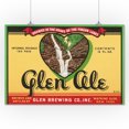 thumbnail image 3 of Glen Ale Label, Watkins Glen, New York (16x24 Giclee Gallery Art Print, Vivid Textured Wall Decor), 3 of 3