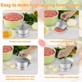 thumbnail image 3 of Burger Press Patty Maker with 100 Patty Paper Adjustable Thickness Hamburger Patty Maker Non-Stick Burger Press, 3 of 9