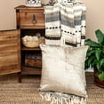 thumbnail image 2 of Parkland Collection Druzy Taupe Solid Decorative Throw Pillow, 20 x 20 Cotton Blend Square Pillow, 2 of 7