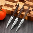 thumbnail image 7 of Plys Paring Knife Set of 3-Pieces: 3.4 Inch Ultra Sharp Peeling Knives for Fruit and Vegetable Ergonomic Wooden Handle, 7 of 7