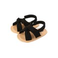 thumbnail image 3 of Diconna Breathable Summer Baby Girls Sandals, Solid Color Soft Sole Shoes, 3 of 8