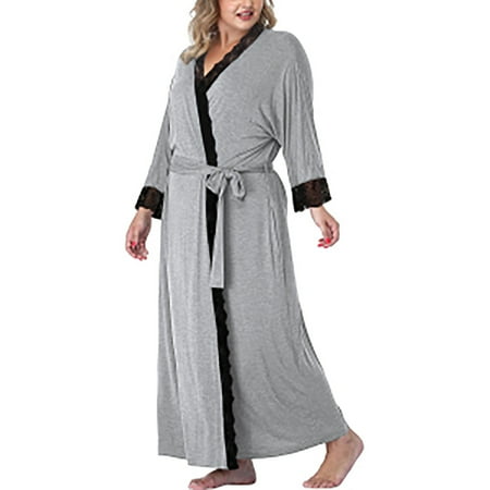 

Women s Oversized Robe Lightweight Knit Bathrobe Pajamas
