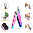 thumbnail image 3 of Acrylic Nail Clipper False Nail Tips Clipper Cuticle Trimmer Nipper with Cuticle Pusher Cuticle Remover, Stainless Steel Rainbow Color Nail Manicure Set for Salon Home Nail Art, 3 of 7