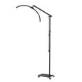 thumbnail image 3 of Adjustable 31W Half-Moon LED Floor Light with 3000K-6000K Color Range, Dimmable Brightness, Remote Control, and Phone Holder, Featuring a Compact Foldable Design and 360° Rotatable Lamp for Vlogging, 3 of 6