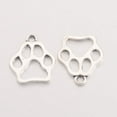 thumbnail image 2 of Tibetan Style Zinc Alloy Pendants Dog Paw Prints Lead Free & Cadmium Free Antique Silver 19.6x17x1.5mm Hole: 2mm, 2 of 3