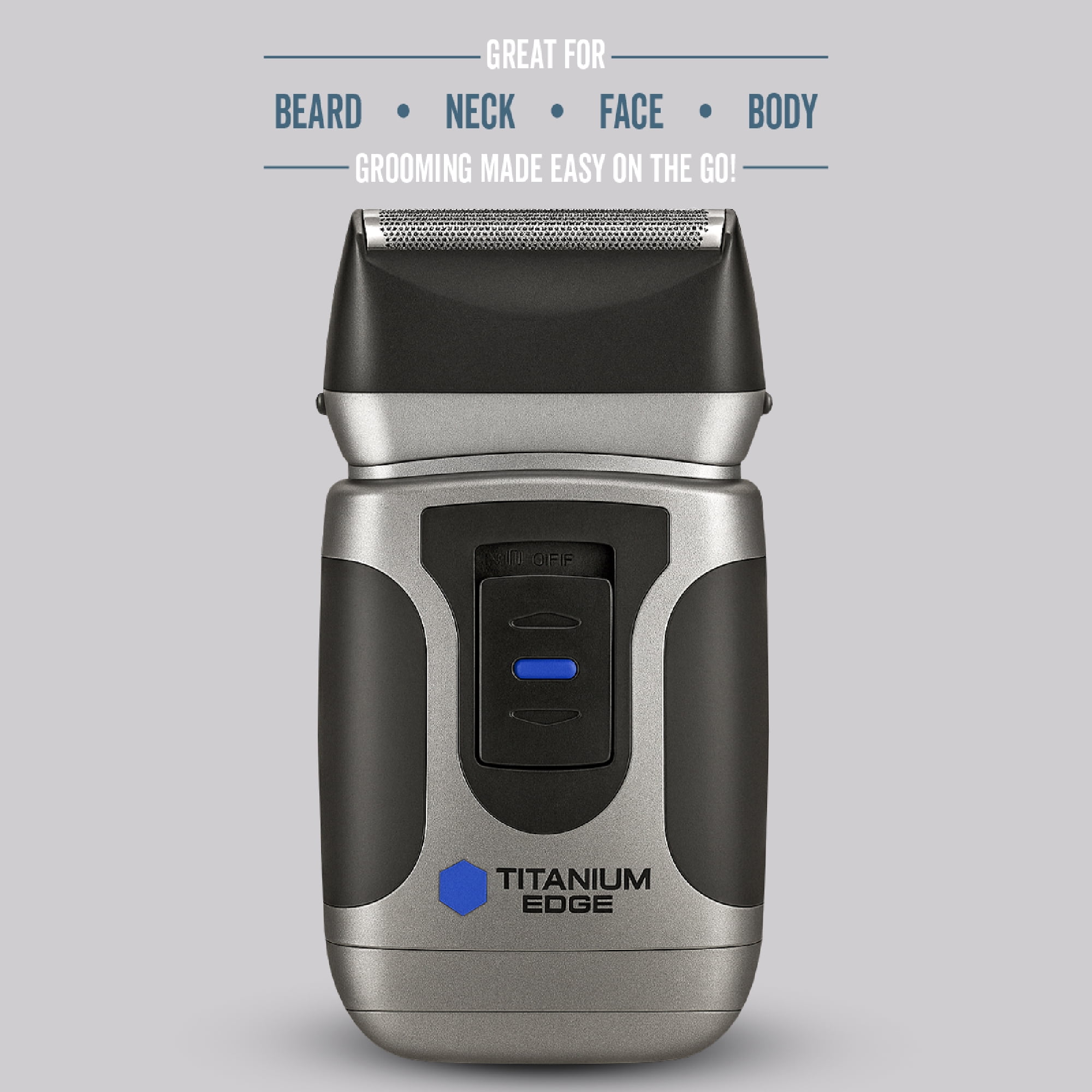 Titanium Edge Beard & Body Compact Shaver – Men's Electric Groomer