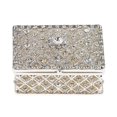thumbnail image 3 of Rhinestone Hollow Storage Box Silver Plated Home Decor Trinkets Magnet Clasp Case Decor, 3 of 9
