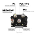 thumbnail image 4 of Winch Solenoid Contactor Relay, 12V 500A Winch Solenoid Relay Easy Installation Stable Performance Heavy Duty Solid Construction  for UTV, 4 of 7
