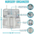 thumbnail image 4 of LA Baby Diaper Caddy and Nursery Organizer for Baby's Essentials - White, 4 of 7