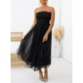 thumbnail image 6 of GXFC Women Wedding Dresses Strapless Tulle Midi Cocktail Dress for Guest, 6 of 7