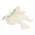 thumbnail image 5 of Unique Bargains 1 Pc Fashion Pearl Bow Hair Clips Hairdo Clip Apricot, 5 of 5