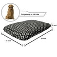 thumbnail image 2 of Abstract Pet Bed, Hand Drawn Composition Ink Style Half Circles with Grunge Effect, Chew Resistant Pad for Dogs and Cats Cushion with Removable Cover, 24" x 39", Charcoal Grey and Ivory, by Ambesonne, 2 of 4