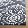 thumbnail image 3 of SAFAVIEH Wyndham Pompeii Damask Wool Area Rug, Dark Grey/Ivory, 8' x 10', 3 of 8