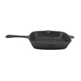 thumbnail image 4 of Grill Frying Pan, Heat  Handle Smoke Free Cast Iron Griddle 10.2in Large Capacity  For Frying For Sauteing For Vegetables, 4 of 8