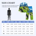 thumbnail image 4 of Fotbe Grazing Cows Mountain View Pijama de Hombre con Estampado de Manga Larga, Conjunto de 2 Piezas, Ropa de Dormir Suave y Cómoda con Bolsillos-XX-Large, 4 of 7