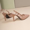 thumbnail image 4 of YTCAMLO Slingback Heels for Women Fashion Comfortable Wedding Party Dress Shoes with Buckle Closed Pointed Toe Pumps, 4 of 9