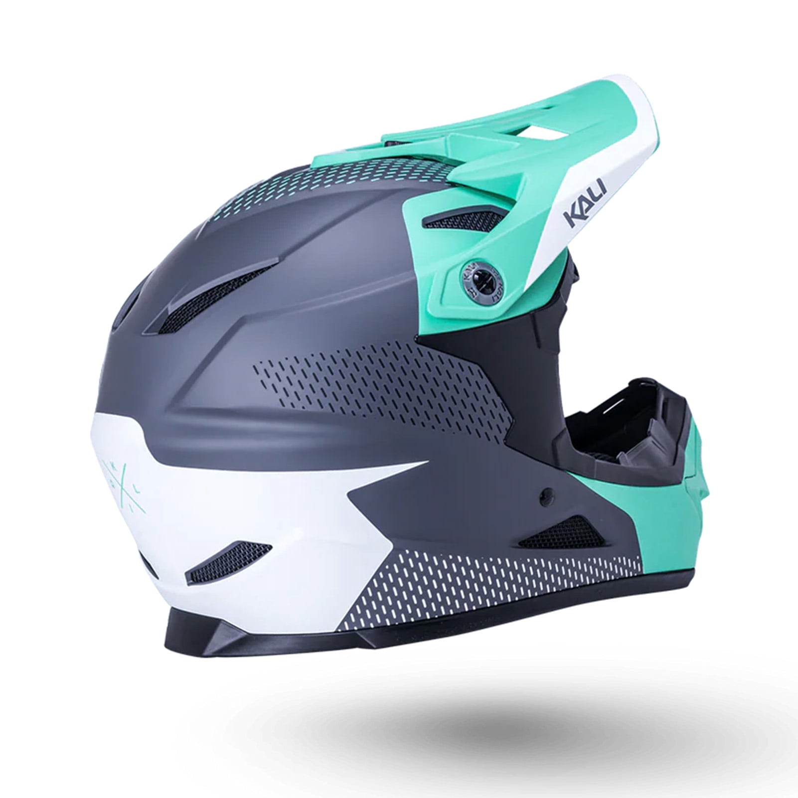Kali Protectives Zoka Dash Full-Face Helmet - Matte Seafoam/Gray Small