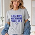 thumbnail image 3 of Jollimate I Just Hope Both Teams Have Fun Shirt, Women Cute Sports Graphic Tee, Retro Smiley T-Shirt for Her, 3 of 6