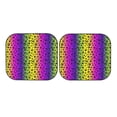 thumbnail image 7 of Naloa Animal Paw Rainbow 2 Piece Foldable Car Sun Shades, Car Windshield Sunshade, Front Window Sunshade for Car, Truck, SUV - Small, 7 of 7