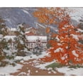 thumbnail image 2 of Carl O'Lynch of Town 23x20 Black Ornate Framed Double Matted Museum Art Print Titled: View from the Studio (Early Winter), 2 of 5