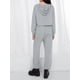 thumbnail image 5 of Lucakuins, conjunto de pijamas para mujer, 2 piezas, ropa de salón, trajes de Color sólido con cordón, sudaderas con capucha, Tops cortos y pantalones, ropa de dormir, trajes Lucakuins moda, 5 of 8