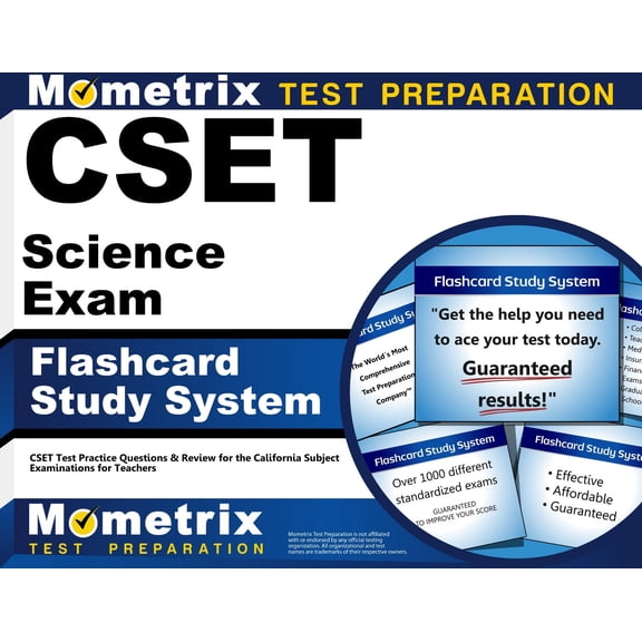 Cset Science Exam Flashcard Study System : Cset Test Practice Questions & Review for the California Subject Examinations for Teachers (Cards)