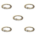 thumbnail image 3 of Thinsony Distinctive Gothic Punk Dragon Scale Bangle 48 inches Cool and Contemporary Light Gold 7.48 Inch 5Set, 3 of 6