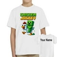thumbnail image 1 of Personalised Chicken Jockey Mens Kids T Shirt Gamer Chicken Ride Games Tee Top UK-S, 1 of 2