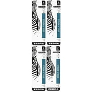 4 PACK: Zebra Pen F-Refill 0.7mm Black 1 per pack - Zebra Pen 85511