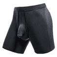 thumbnail image 2 of Men's Boxers Shorts Modal Underwear Separation Bullet Pouch Panties Man Solid Breathable Long Leg Underpants Cueca Large Size 4XL grey|https://ae01.alicdn.com/kf/Sdf03549d8d8a4c848ee3b40a7c1182d3a.png, 2 of 5