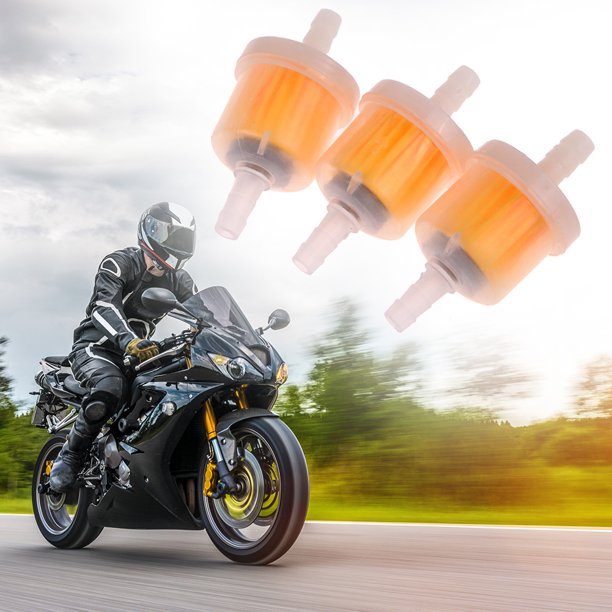 3 filtros de combustible de gas para motocicleta, ciclomotor, scooter, moto de cross, ATV, Go Kart Likrtyny Para estrenar