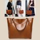 thumbnail image 2 of Bolso Hombro Femenino Color Sólido PU Duradero para Mujer Al Desgaste Compras, 2 of 9