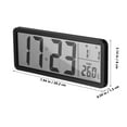 thumbnail image 2 of Shisuyan Digital Wall Clock: Wall-Mounted Led Display Clock With Date And Temperature For Living Room Office Bedroom - Home Decor, 2 of 8
