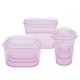thumbnail image 1 of Bolsas de almacenamiento de alimentos reutilizables con cierre de cremallera, juego completo de 8 unidades, color lavanda, 1 of 8