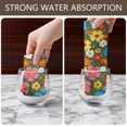 thumbnail image 6 of 2 Pcs Pioneer Flower Floral Print Pattern Kitchen Towels, Funny Microfiber Dish Towel Set, 18" X 26" Tea Towels, 6 of 6