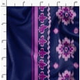thumbnail image 2 of Soimoi Blue Fabric - By the Yard - 56 Inch Wide - Floral & Leaves Panel Material - Nature's Tapestry with Florals and Leaves in a Decorative Panel Printed Fabric, 2 of 6
