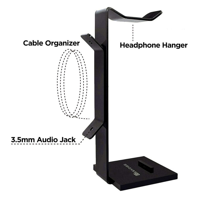 Geekdigg Gaming Headset Headphone Stand Holder with Cable