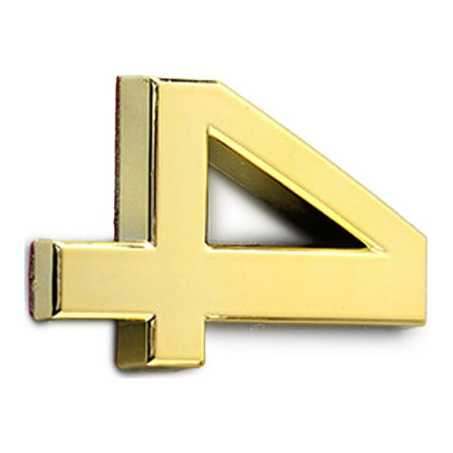 Inteprter Números de casa para exteriores de estilo Simple, signos numéricos, accesorios exquisitos para marcar números, accesorios para Decoración del hogar Número 4