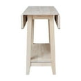 thumbnail image 2 of International Concepts Solid Wood Square Drop Leaf Side Table Unfinished, 2 of 7