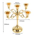 thumbnail image 5 of Candelabros Accesorios de boda Hotel Cena a la luz de las velas Decoración del hogar Candelabros para clubes, 5 of 5
