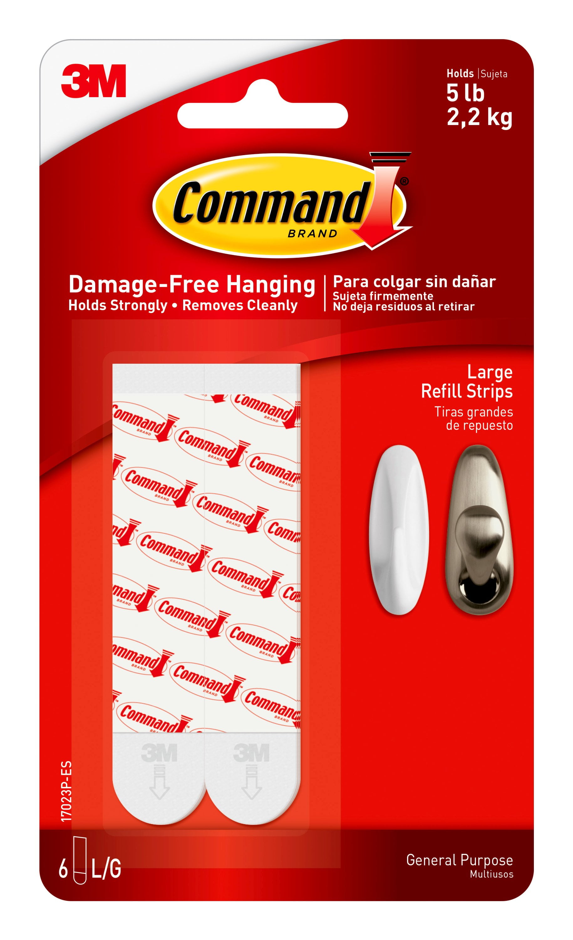 Command Self-Adhesive Photo Picture Mirror Hanging Strips Mounts Refills Hook 