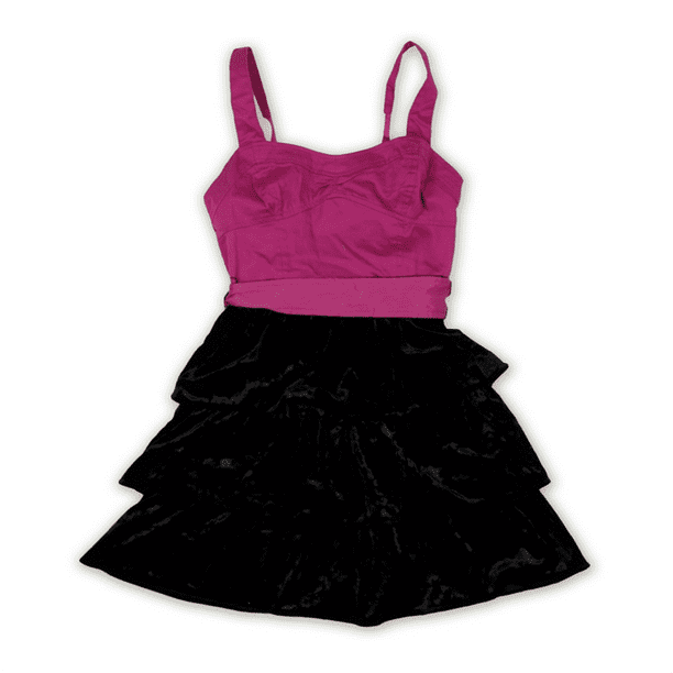 Aeropostale Vestido de Terciopelo Halter con Cinturón para Mujer, Púrpura, XS Aeropostale escalonado