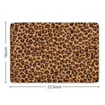 thumbnail image 5 of Brown and Black Leopard Print Flannel Non Slip Door Rugs,Washable Door Mats Indoor,Decorative Door Mats,Dirt-Resistant and Absorbent Doormat for Entrance,Bedroom,Kitchen,Bathroom,23.5x16in(60x40cm), 5 of 5