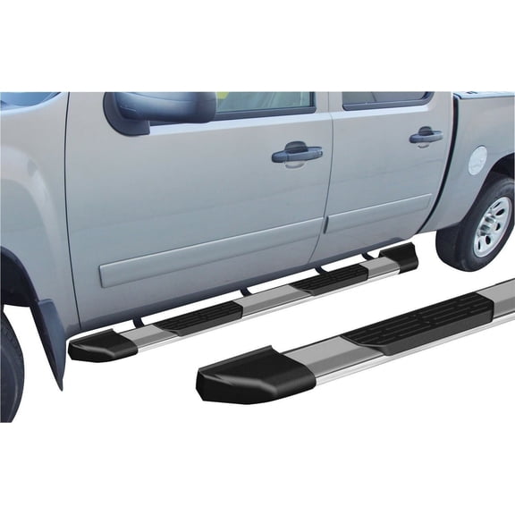 Rampage by RealTruck 14180 Stainless Steel 80" Xtremeline Universal Side Bars Compatible with Select: 2004-2007 Chevrolet Silverado, 2014 Chevrolet Silverado K1500