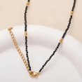 thumbnail image 2 of Aleasha Small Black Spinel Beaded Choker for Women Natural Stone 16" Necklace Strand Wedding Party Prom Handmade Boho Jewelry, 2 of 5