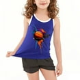 thumbnail image 4 of VEKDONE Tout-Petits Enfants Garçons et Mode Mignon Dégradé Imprimé Doux Sans Manches Bas Camisole, 4 of 6