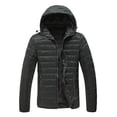 thumbnail image 1 of Awdenio Hommes Col à Capuche Hiver Casual Veste en Coton Rembourré, 1 of 4